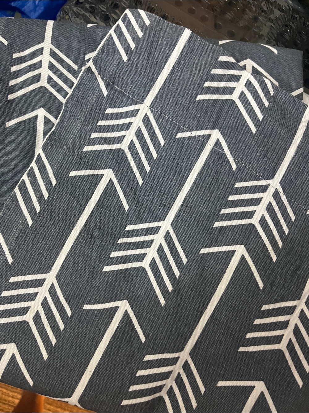 Grey Arrow Print Curtain Panel Explorer Bedroom Accessory (?) idea 715